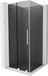 Mexen Velar L schuifdouchecabine 100 x 100 cm, grafiet, wit