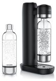 Arendo machine à soda avec 2 bouteilles PET de 1000 ml chacune, compatible avec les cylindres de CO2 de 60 litres, intensité de carbonatation finement réglable, sans BPA, pas besoin de prise électrique, noir