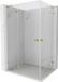 Mexen Lunar L Duo cabine de douche pivotante gauche 115 x 105 cm, transparent, or