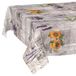 Afwasbaar ANRO Tafelkleed Provence Grijs 220x140cm Rechte rand Afwasbaar Waterafstotend Binnen & Buiten