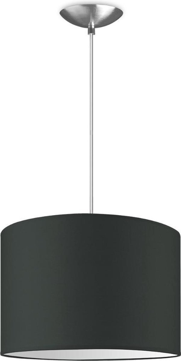 Home Sweet Home Hanglamp - - verlichtingspendel inclusief lampenkap - moderne pendellamp - 1 lichts - Ø 30 cm lengte 100cm - geschikt voor E27 LED lampe - antraciet