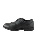Next Jongens Nette leren schoolschoenen met elastische veters - Zwart