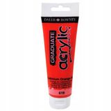 Daler Rowney Graduate Acryl Verf - Cadmium Oranje 120ml
