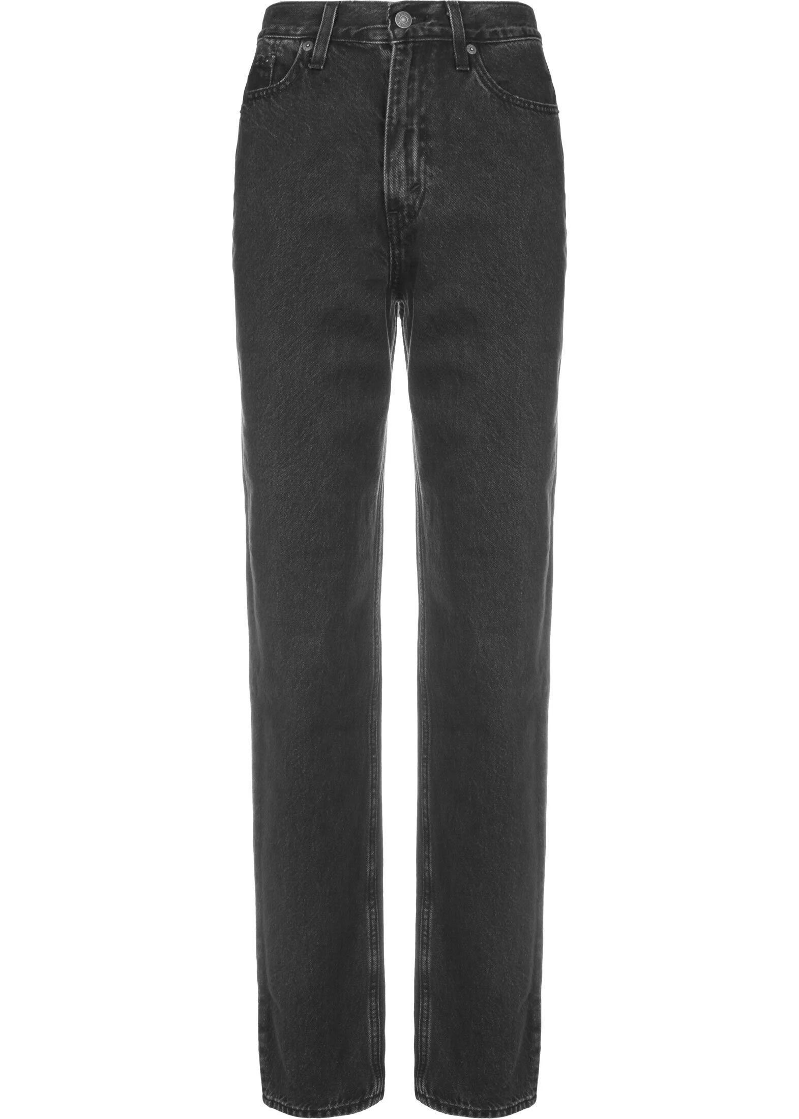 Levi's 80's High Waist Mom Jeans - Black Destructed
