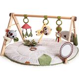 Tiny Love Luxe Developmental Gymini, Stijlvolle Houten Muzikale Babygym, 0+ Maanden, Baby Speelkleed, 20 Activiteiten, Draagbaar Muziekspeeltje, Hoogwaardige Bekleding, 12 Mijlpaalkaarten, Boho Chic