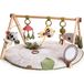 Tiny Love Luxe Developmental Gymini, Stijlvolle Houten Muzikale Babygym, 0+ Maanden, Baby Speelkleed, 20 Activiteiten, Draagbaar Muziekspeeltje, Hoogwaardige Bekleding, 12 Mijlpaalkaarten, Boho Chic