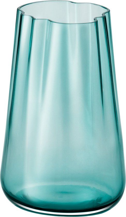 LSA International Lagoon Vaas/Lantaarn 35cm - Sea Green - Glas - Handgemaakt