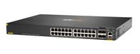 Hewlett Packard Aruba CX 6200F 24G Class-4 PoE 4SFP+ 370W Géré L3 Gigabit Ethernet (10/100/1000) Power over Ethernet (PoE) 1U