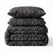 Sleeptime® 2 in 1 Dekbed zonder Overtrek Riley - Wasbaar Dekbed - 200 x 220 cm + 2 x kussensloop 60x70 - Anthracite