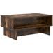 Table basse chêne fumé 80 x 46 x 35 cm bois d'ingénierie