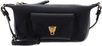 Coccinelle Leren schoudertas Beat Generatio Mini Bag Grained Leather Noir zwart