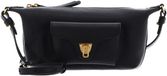 Coccinelle Leren schoudertas Beat Generatio Mini Bag Grained Leather Noir zwart