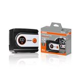OSRAM TYREinflate 612 ESSENTIAL, digitale bandenpomp, pompt op in 4,5 minuten, 60 cm slang, adapter meegeleverd