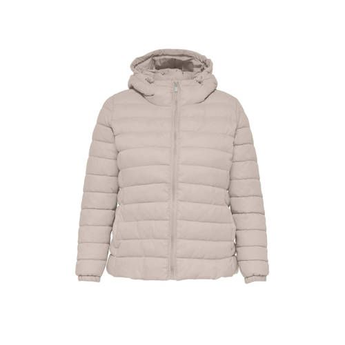 ONLY Carmakoma gewatteerde winterjas CARTAHOE zand