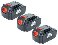 Vhbw 3x Batterie Compatible Avec Black & Decker Bdhd18 H1 Bdh2000sl, Bdk188 Type 1, Bl188 H1, Bl186 H1 Outil Électrique (4000 mAh, Li-ion, 20 V)