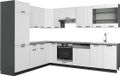Vicco Hoekkeuken Fame-Line, Blanc Style Campagne/Anthracite, 287 x 227 cm, WB Anthracite