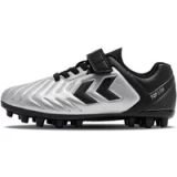 Hummel Kindervoetbalschoenen Top Star 2.0 MG Zwart/Zilver Synthetisch Rubber Klittenband/Veters Unisex Kinderen Maat 30
