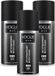 Vogue Homme Mystic Black Déodorant Spray Antitranspirant 150 ml - Lot économique - 3 pièces