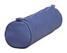 Clairefontaine 77023C Collectie Nomaddict (ex Age Bag) Ronde Pennenetui in Echt Lamsleer Blauw - Diameter 21 cm x 6 cm
