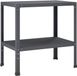 vidaXL Planttafel 80 x 50 x 80 cm Gepoedercoat staal Antraciet