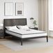 vidaXL Matras, 2 stuks, wit, grijs, 70 x 190 cm, gebreide stof