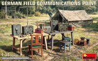 MiniArt Modelbouwpakket Militaire voertuigen - 53002 German Field Communications Point WWII - Radio Communicatie Set Plastic - 1:35 - Modelbouw