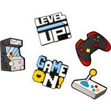OEM GameOn Autocollant 3D pour Coque de Téléphone / Tablette, Set de 5 pièces, Multicolore