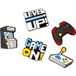 OEM GameOn Autocollant 3D pour Coque de Téléphone / Tablette, Set de 5 pièces, Multicolore