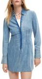 Desigual Robe en jean de la collection pour femme, bleu, taille M