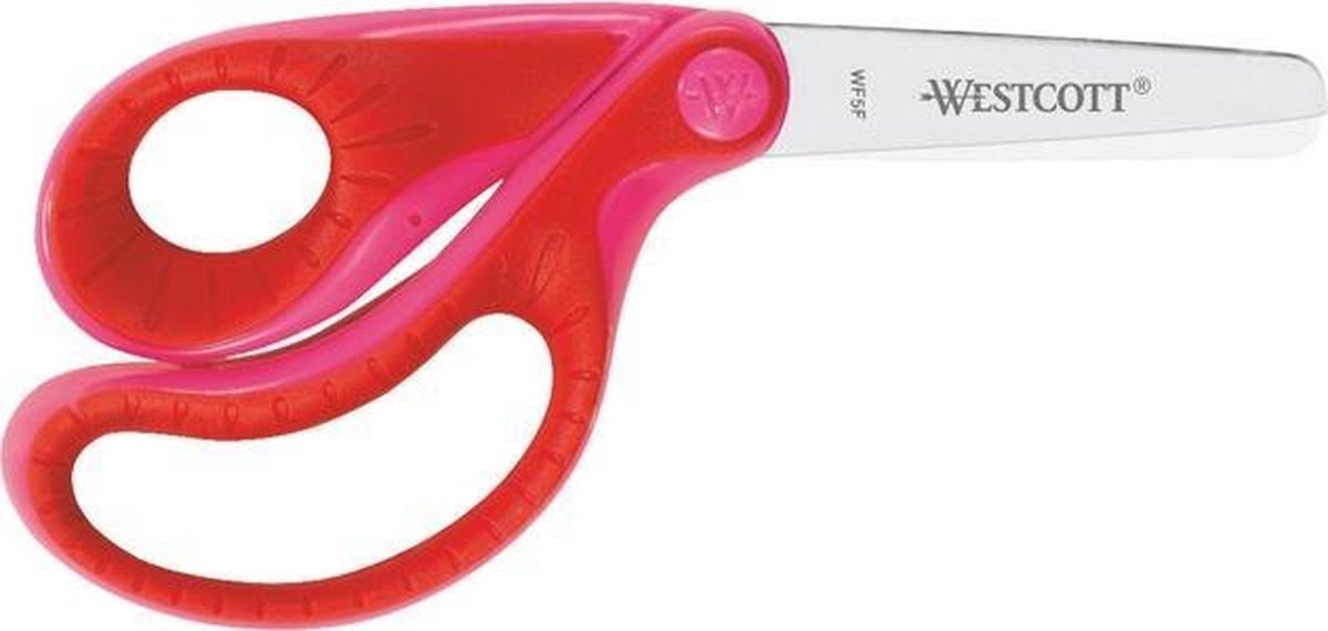 Westcott Schaar Ergo - junior soft grip roze