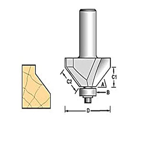 Trend 46/360X1/4TC Wolframcarbide Afschuining