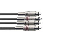 Stagg STC6C 6m S-serie Twin RCA Male naar Twin RCA Male kabel