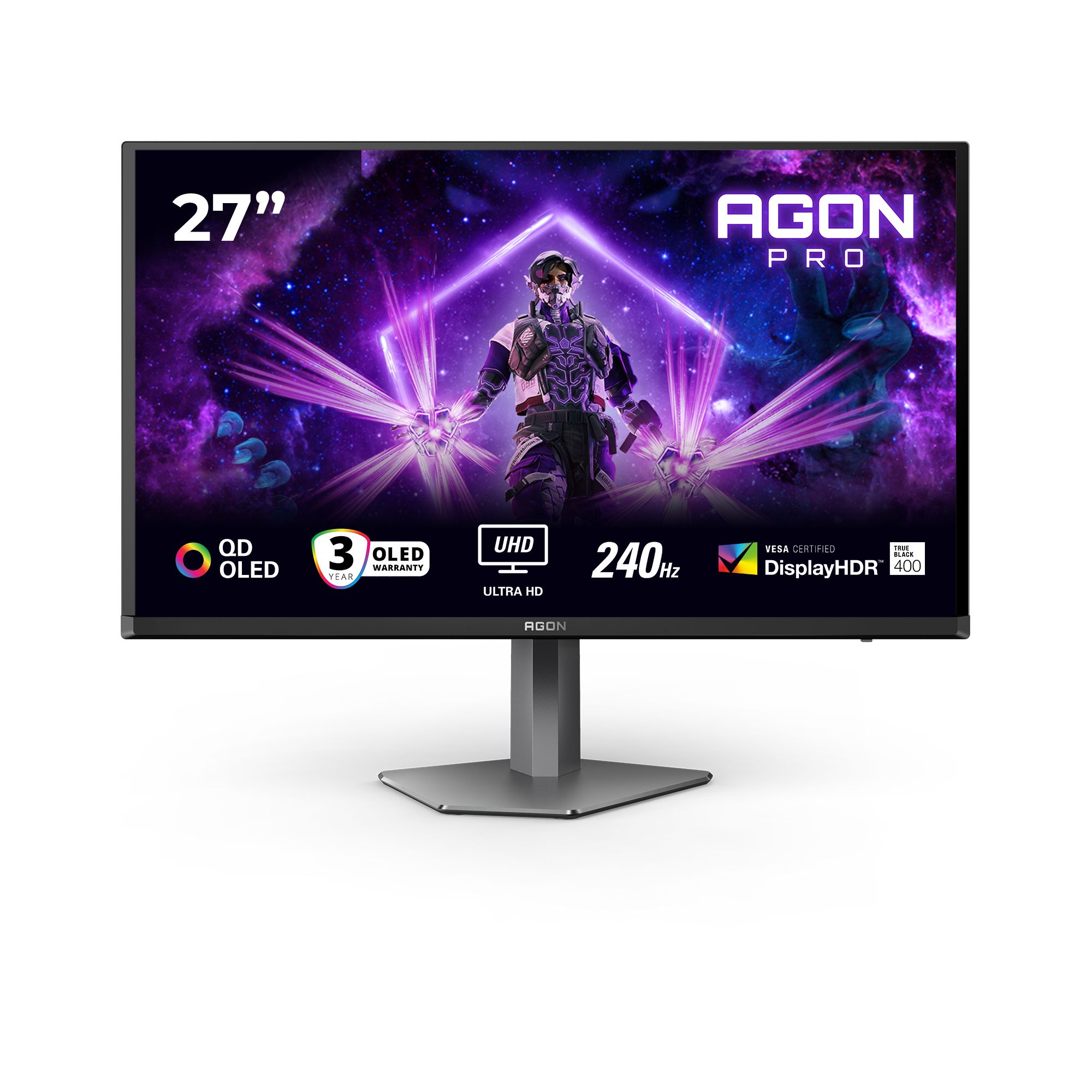 AOC AGON PRO AG276UZD 27" 4K UHD OLED Gaming Monitor - 240Hz