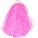 Cheerballs/pompoms - 1x - rose - avec franges et poignée annulaire - 28 cm