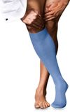 FALKE No. 10 Pure Fil d´Écosse Kniekousen Heren Blauw Maat 43-44