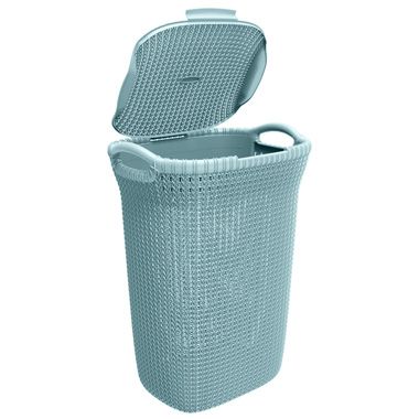Curver Knit Wasmand - 57L - Rechthoekig - Blauw