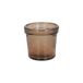 Bol Photophore pour bougie chauffe-plat, verre recyclé, brun, Ø7 cm