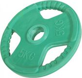 Gorilla Sports disque olympique 5 kg Gripper fonte revêtement caoutchouc 50/51 mm