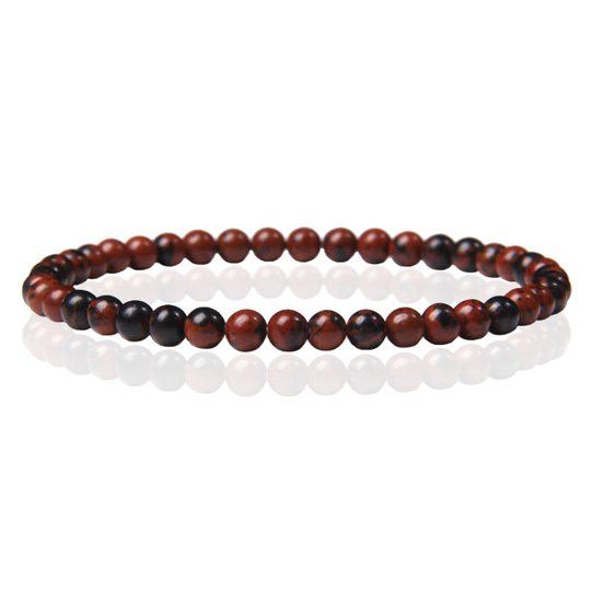 Memphis Natuursteen Armband - 4mm Swan