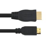 SilverHT 93002 HDMI kabel 1,5 m HDMI Type C (Mini) naar HDMI Type A (Standaard) Zwart