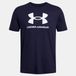 Under Armour UA SPORTSTYLE LOGO UPDATE SS-BLU Heren Sportshirt - Academy - Wit