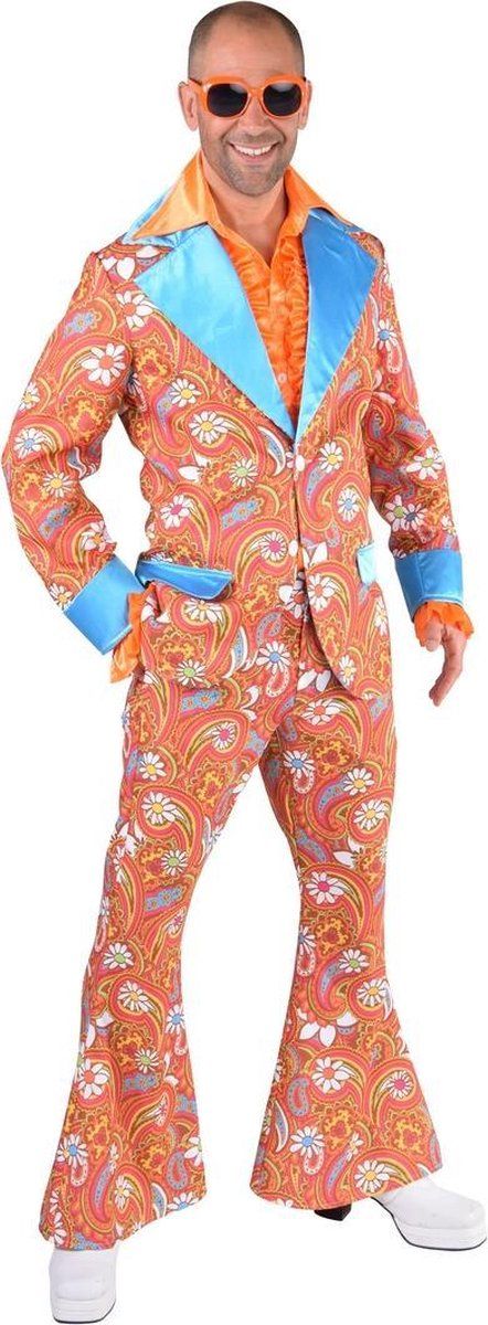 Magic by freddy Hippie Kostuum | Jaren 60 Paisley Hippie | Man | XL | Carnaval kostuum | Verkleedkleding