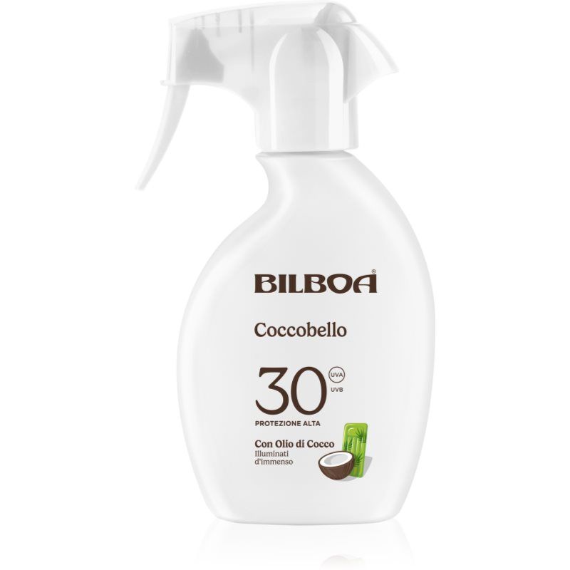 Bilboa Coccobello Solar Trigger SPF 30 met kokosolie, immense illuminati, waterbestendig, 250 ml