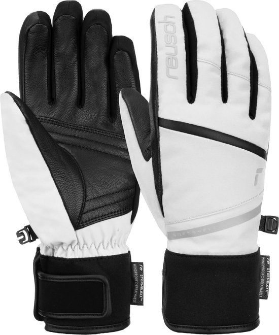 Reusch Tessa STORMBLOXX™ Fingerhandschoen - Wit-Zwart - Maat 8