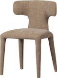 WOOOD Permit Eetkamerstoel - Geweven Stof - Zand/Beige