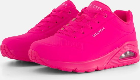 Skechers Uno - Night Shades - Dames Sneakers - Roze - Maat 38