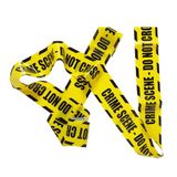 Widmann Barricade Tape Barricata Crime Scene, Do Not Cross voor volwassenen, geel, één maat, 51895