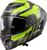 LS2 FF807 Dragon Trax H-Vis Geel Integraalhelm - Maat L