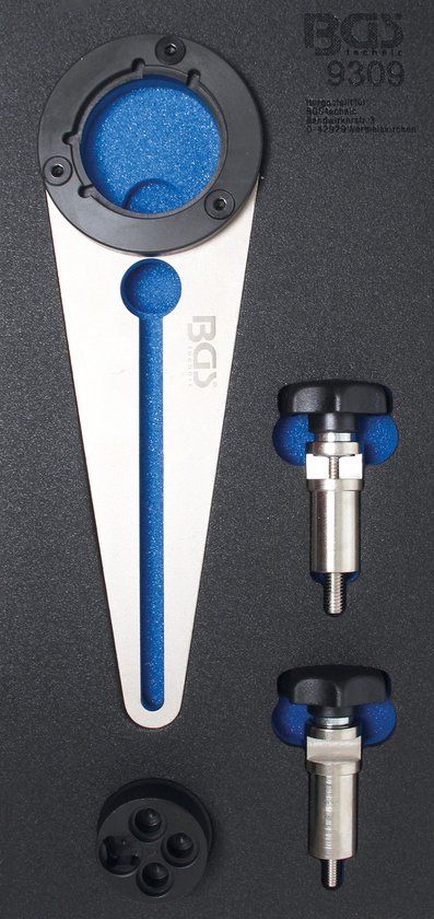 BGS technic - Jeu de cales et d’outils de rotation de poulie pour vilebrequin | pour BMW 2.5D