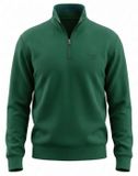 Superdry Essential Serif Logo Sweatshirt Met Halve Rits Groen 3XL Man